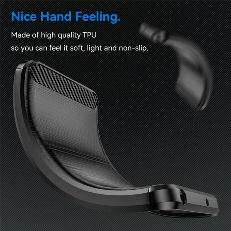 Husa Honor X5b Techsuit Carbon Silicone, negru