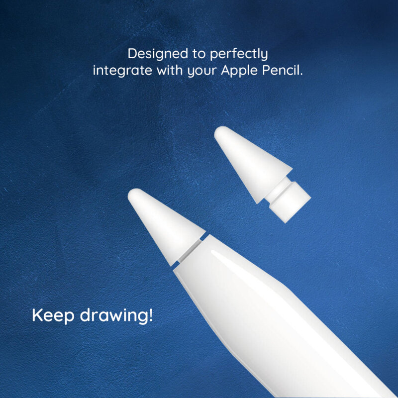 [Pachet 2x] Varf de rezerva Apple Pencil 1/2 Fixed, FIXPET-WH