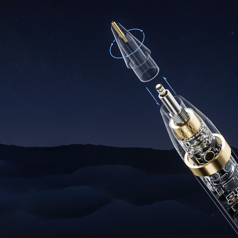 Creion iPad premium cu incarcare magnetica Techsuit, transparent