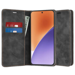 Husa piele Xiaomi 15 Techsuit Confy Cover, negru