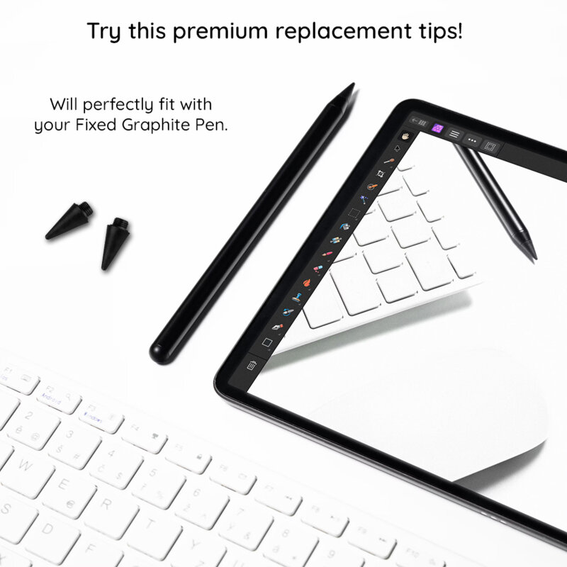 [Pachet 2x] Varf de rezerva Graphite Pen Fixed, FIXPART-T-GRA