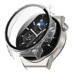 [Pachet 360°] Husa + folie Huawei Watch GT 3 Pro 46mm Techsuit Defense, transparenta