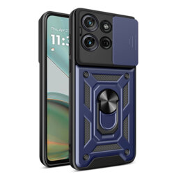 Husa Motorola Moto G75 protectie camera Techsuit CamShield Series, albastru