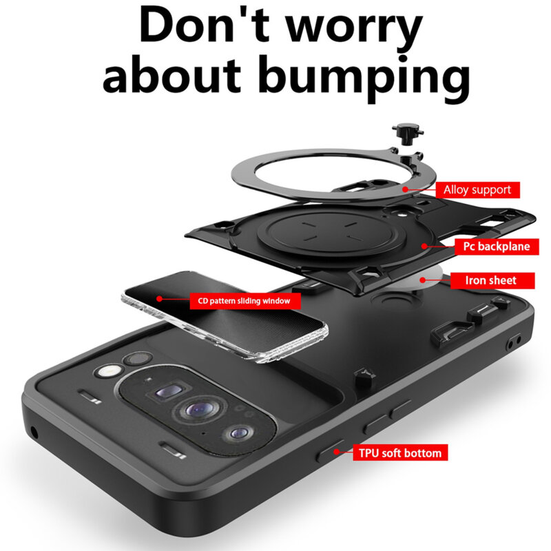 Husa Motorola Moto G75 protectie camera Techsuit CamShield Series, albastru