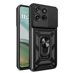 Husa Motorola Moto G75 protectie camera Techsuit CamShield Series, negru