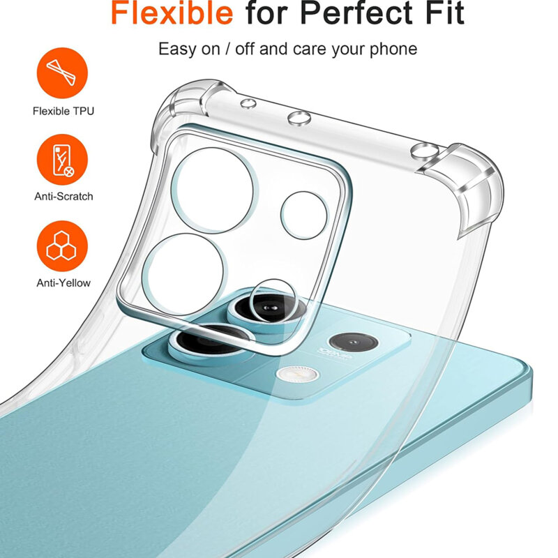 Husa Xiaomi 15 Techsuit Shockproof Clear Silicone, transparenta