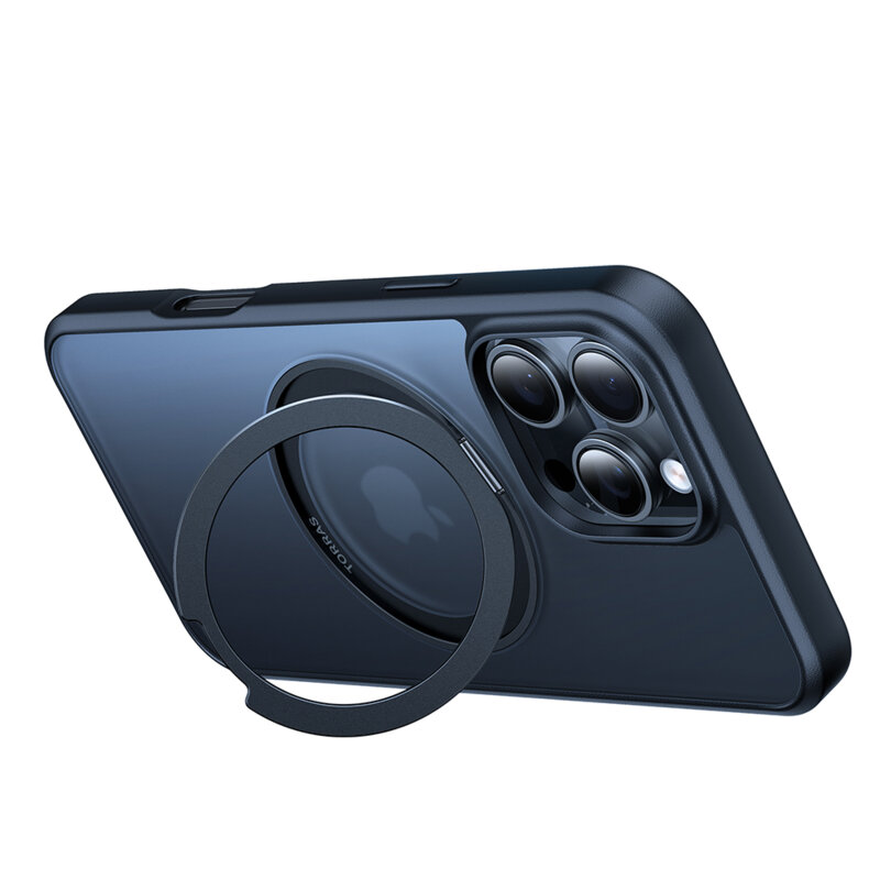 Husa iPhone 16 Pro Torras Ostand Pro MagSafe Series, negru