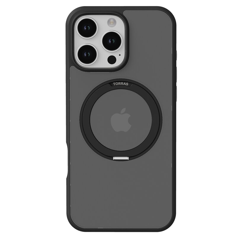 Husa iPhone 16 Pro Max Torras Ostand Pro Series, negru
