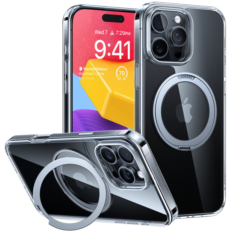 Husa iPhone 16 Pro Max Torras Ostand Pro Series, transparenta