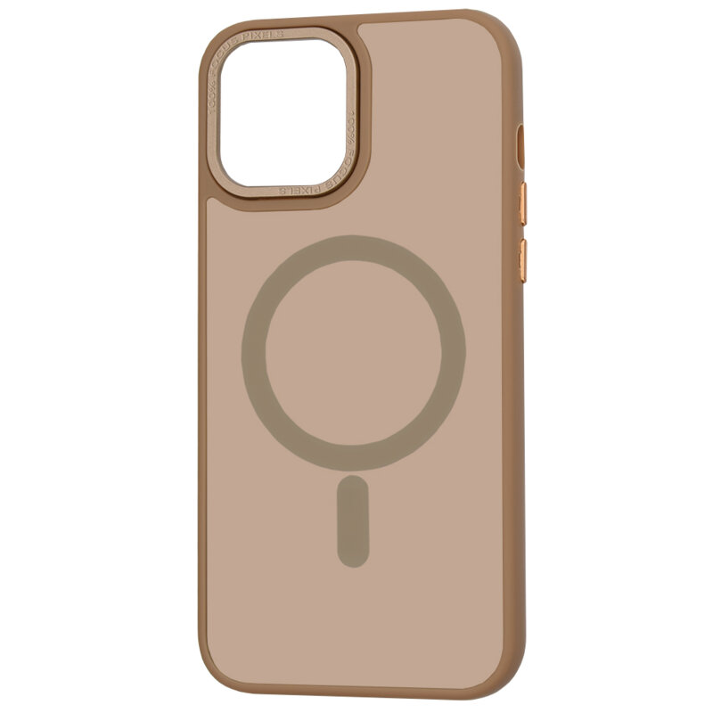 Husa iPhone 13 Pro Max Techsuit HaloFrost MagSafe Series, maro