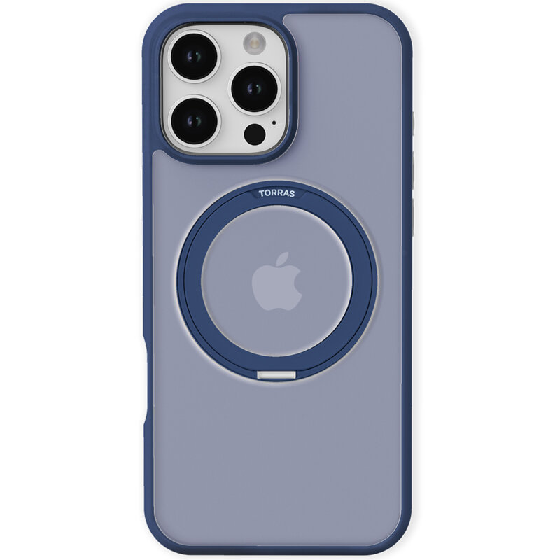 Husa iPhone 16 Pro Max Torras Ostand Pro Series, albastru