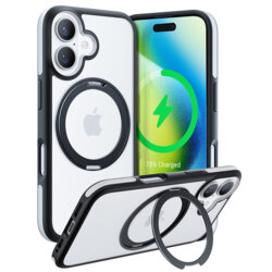 Husa iPhone 16 Plus Torras Ostand R Fusion Series, negru
