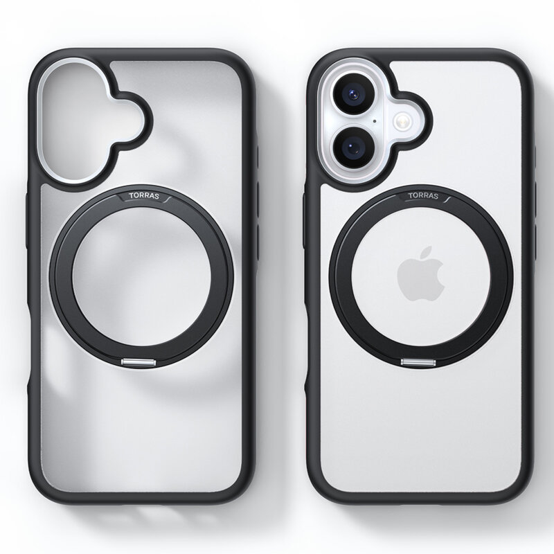 Husa iPhone 16 Plus Torras Ostand R Fusion Series, negru