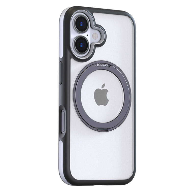 Husa iPhone 16 Plus Torras Ostand R Fusion MagSafe Series, negru