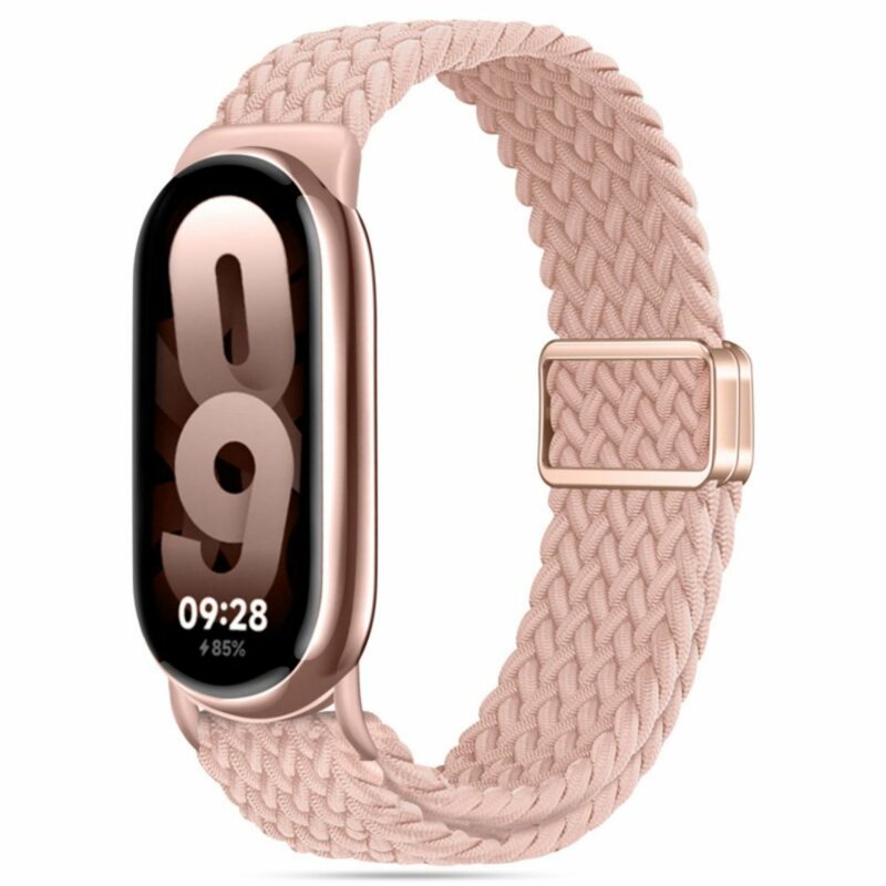 Curea Xiaomi Mi Band 8 NFC Techsuit, roz pudra, W032