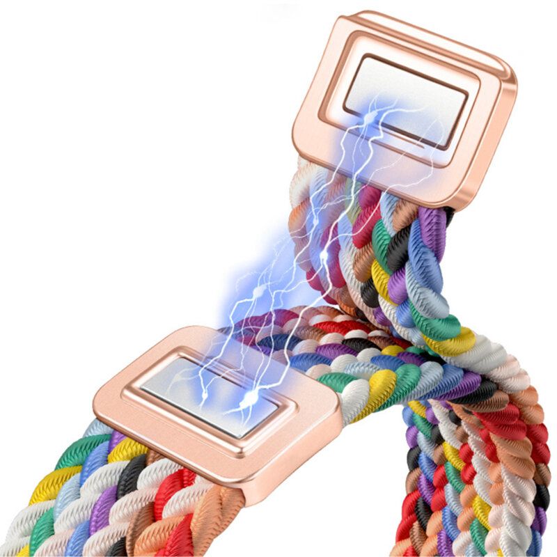 Curea Xiaomi Mi Band 9 NFC Techsuit, roz pudra, W032