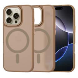 Husa iPhone 16 Pro Max Techsuit HaloFrost MagSafe Series, maro