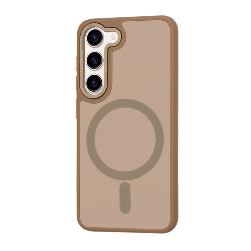 Husa Samsung Galaxy S23 Plus Techsuit HaloFrost MagSafe Series, maro