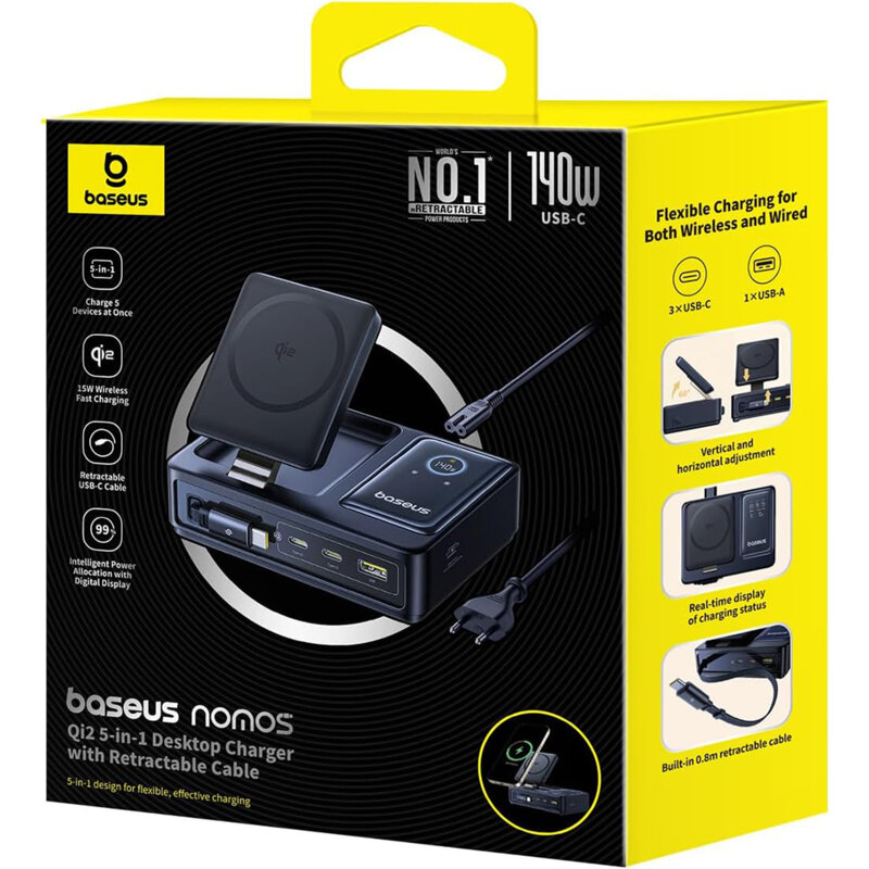 Statie de incarcare MagSafe 5in1 Baseus Nomos, P10170902123-00