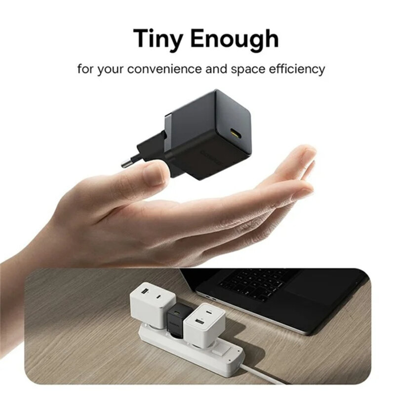 Incarcator Fast Charging Type-C + cablu Type-C Baseus Palm, P10111602113-01