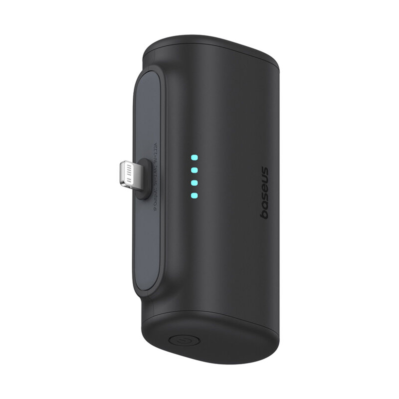 Baterie externa telefon Lightning Baseus, negru, 20W, 5000mAh