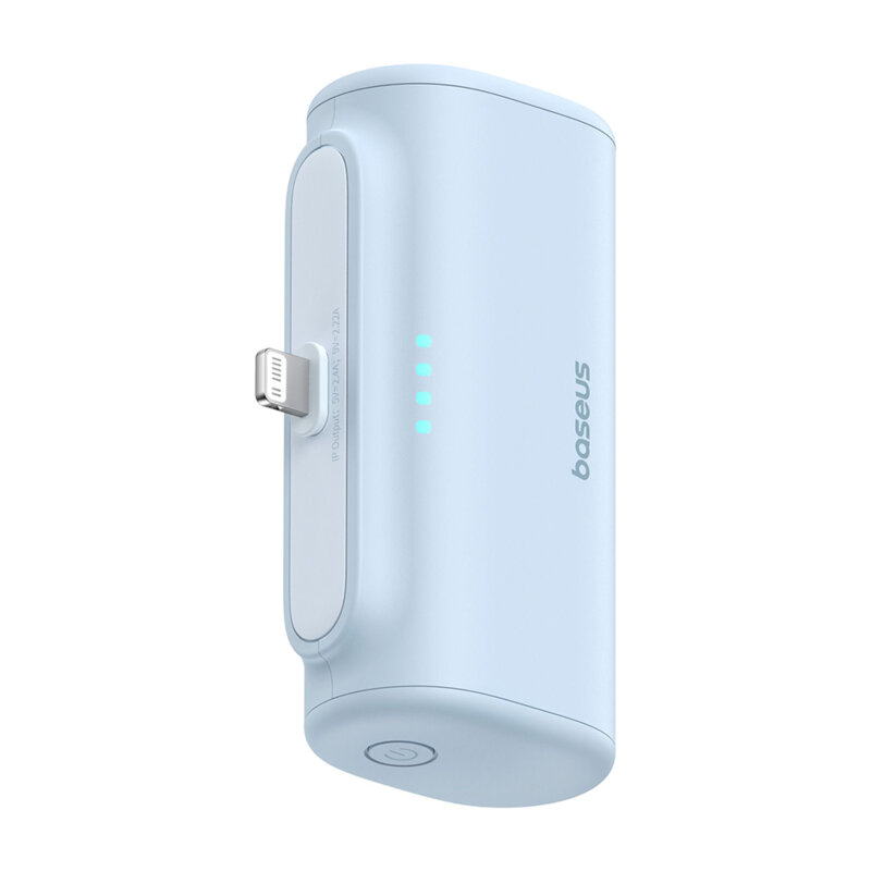 Baterie externa telefon Lightning Baseus, albastru, 20W, 5000mAh