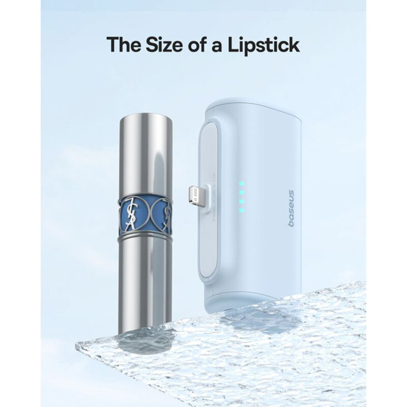 Baterie externa telefon Lightning Baseus, albastru, 20W, 5000mAh