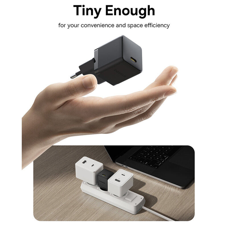 Incarcator Type-C Fast Charge Baseus Palm, negru P10111605113-00