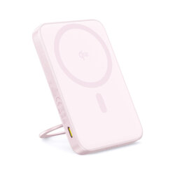 Baterie externa telefon Type-C Qi2 20W Baseus, 5000mAh, roz