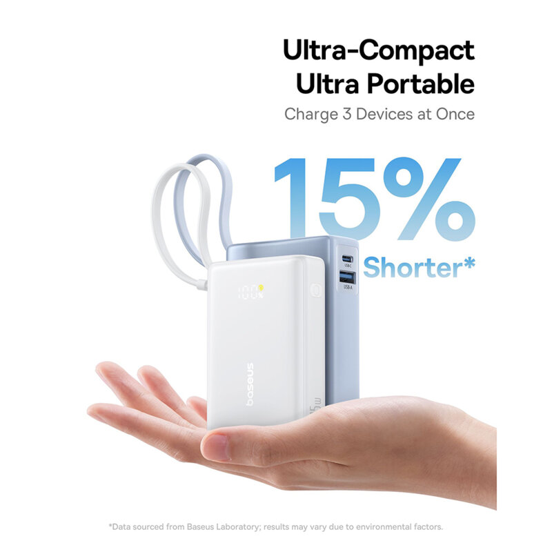 Baterie externa Fast Charging 10000mAh Type-C USB 45W, Baseus