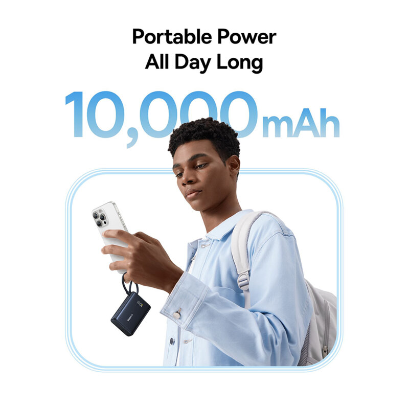 Baterie externa Fast Charging 10000mAh Type-C USB 45W, Baseus