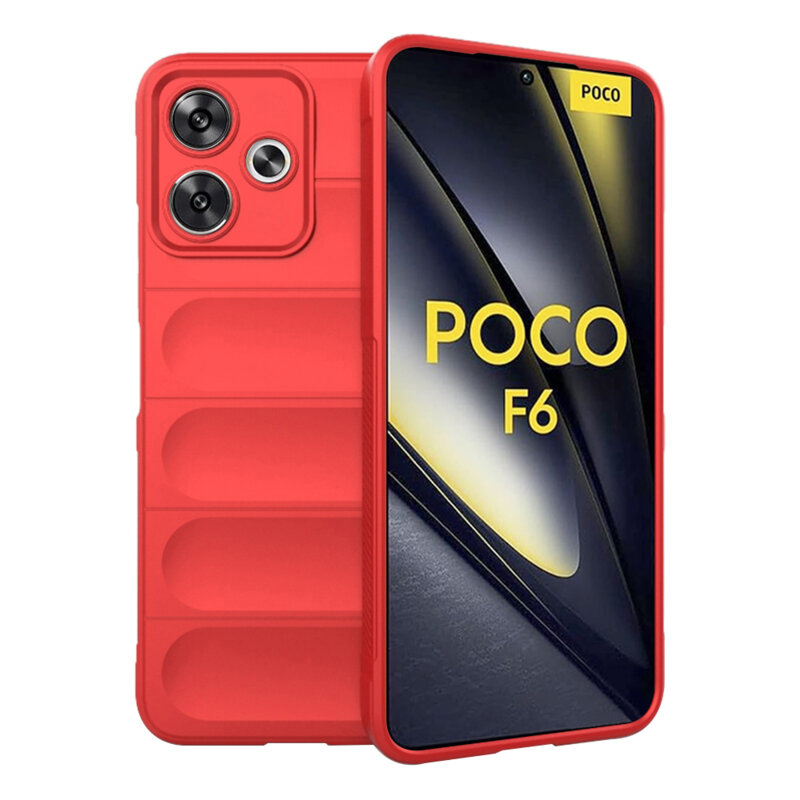 Husa Xiaomi Poco F6 Techsuit Magic Shield, rosu