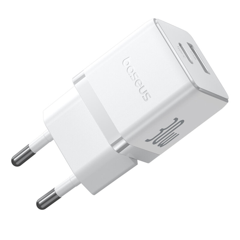 Incarcator Fast Charge Type-C, 30W Baseus, alb, P1011160A213-00