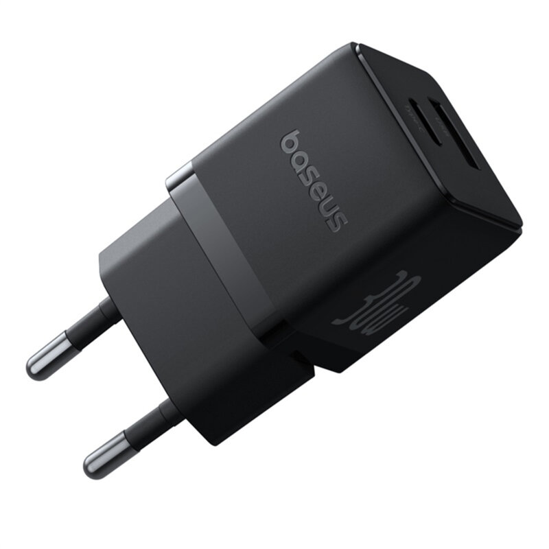 Incarcator Fast Charge Type-C, 30W + cablu Type-C Baseus, negru, P1011160A113-01