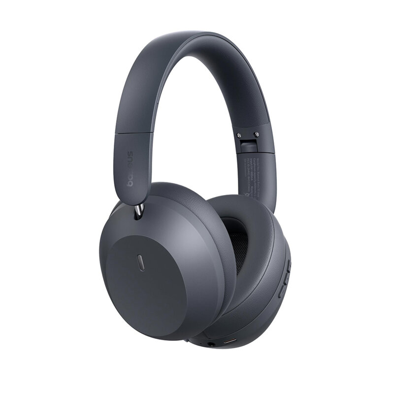 Casti Bluetooth Type-C Pliabile, Baseus, A00070800821-00, gri