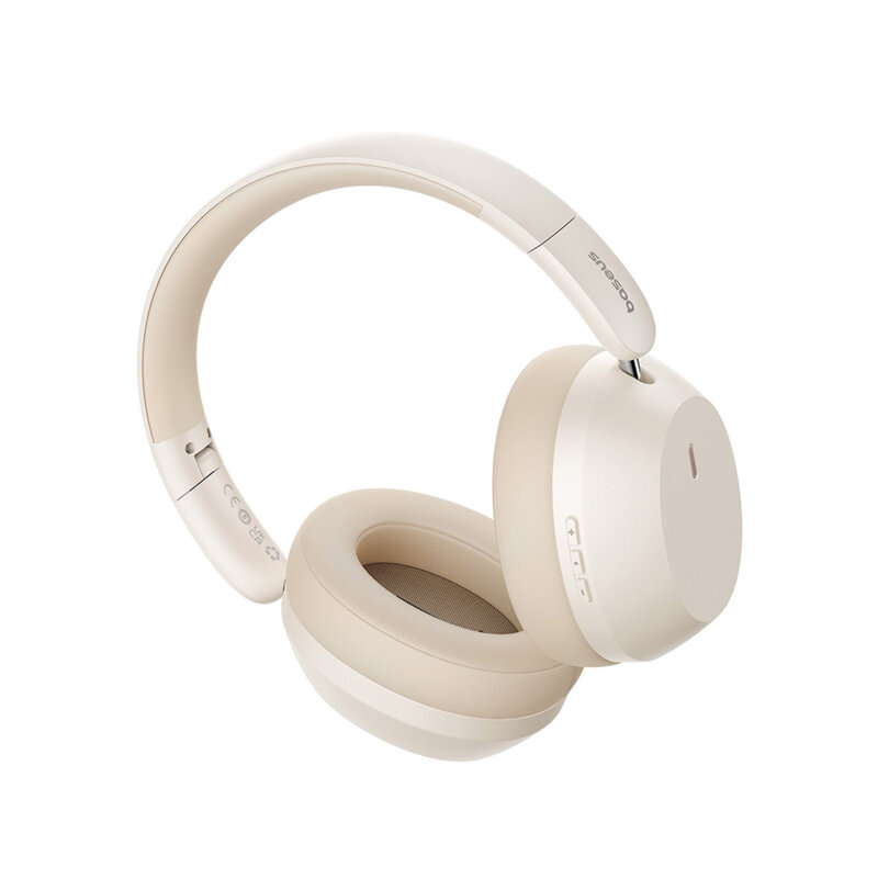 Casti Bluetooth Type-C Pliabile, Baseus, A00070800221-00, alb stelar