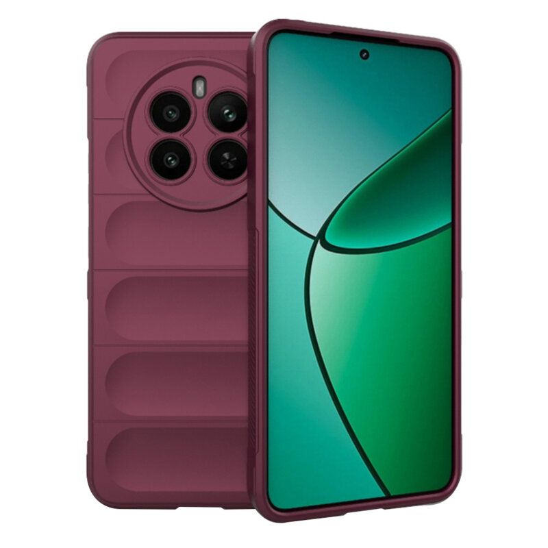 Husa Realme 12+ Techsuit Magic Shield, bordo