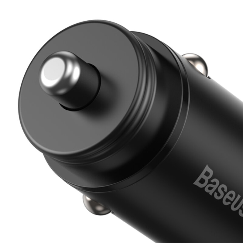 Incarcator auto bricheta Type-C, USB, Baseus, CCALL-BS01, negru