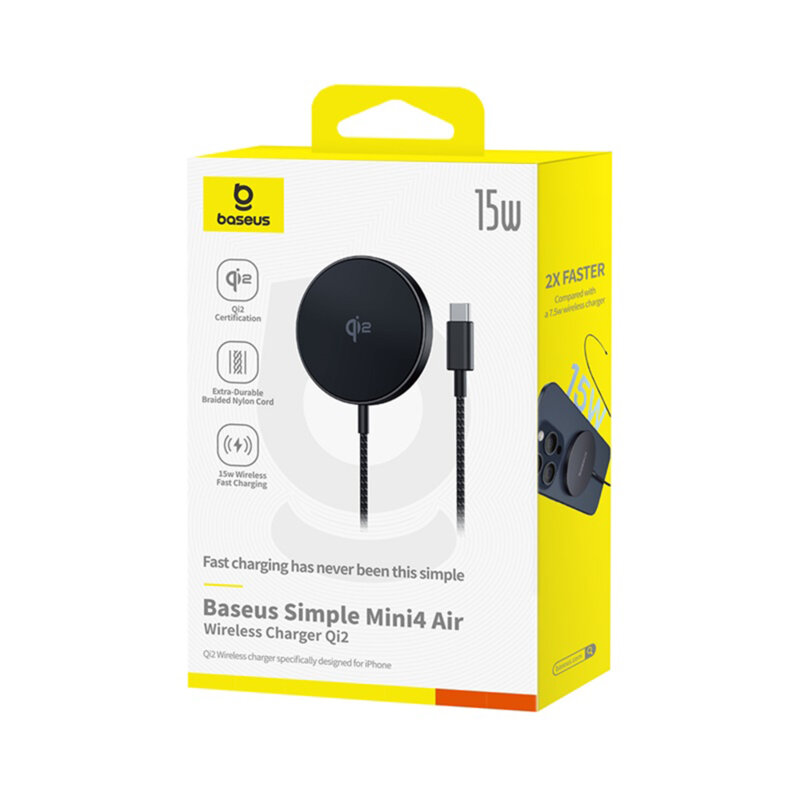 Incarcator wireless Baseus Simple Mini4 Air, negru, P10278200111-00