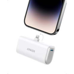 Power bank, baterie externa Anker Nano, 5000mAh, 12W, alb