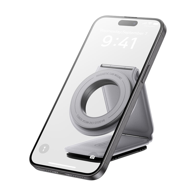 Suport auto telefon cu magnet 25N, 360° Baseus, C40169002833-00