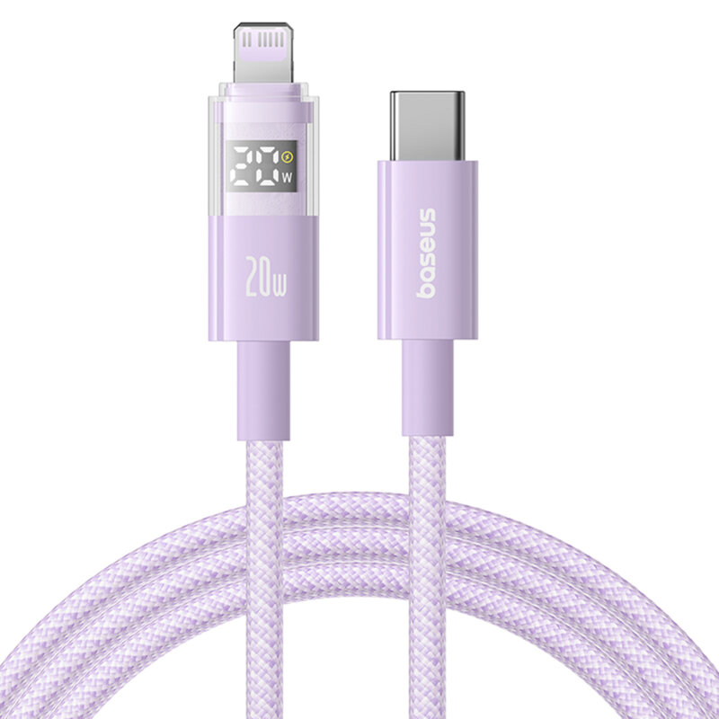 Cablu incarcare iPhone Baseus, 20W, mov, P10382703511-01