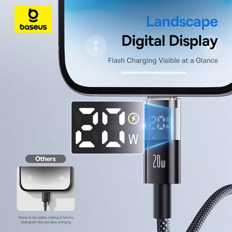 Cablu incarcare iPhone Baseus, 20W, negru, P10382703121-01