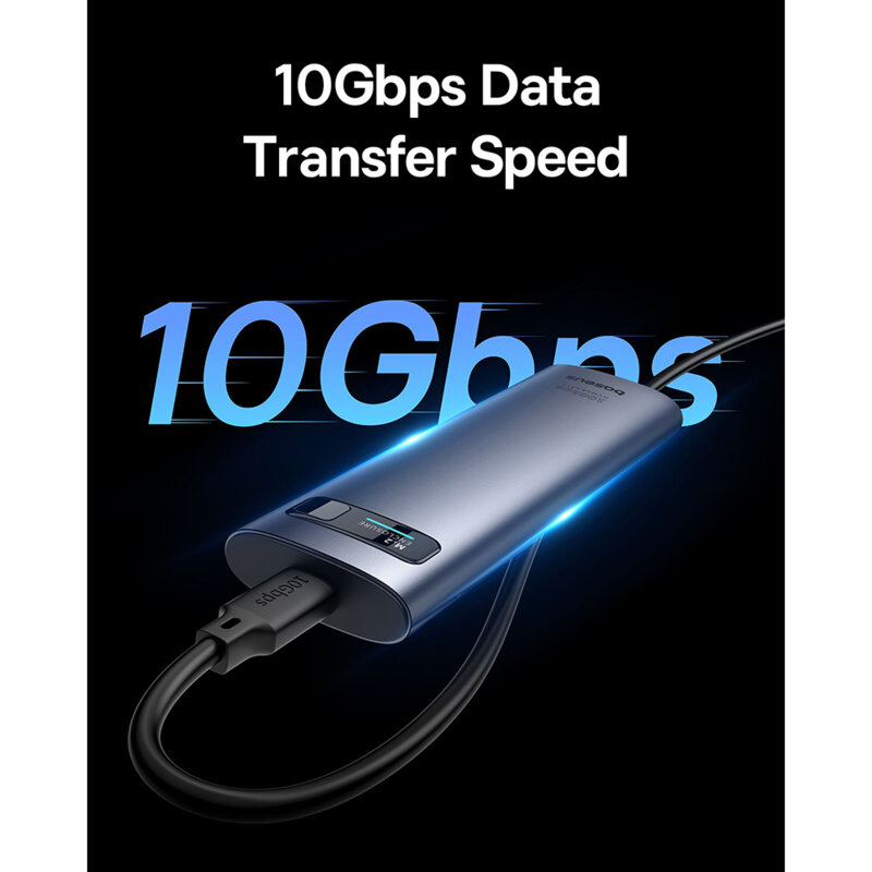 Carcasa SSD M.2NVME/SATA Type-C, 10Gbps Baseus, B00760600811-02