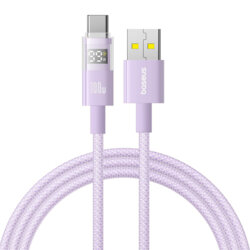 Cablu date USB-C Fast Charging, mov Baseus, P10382701511-00