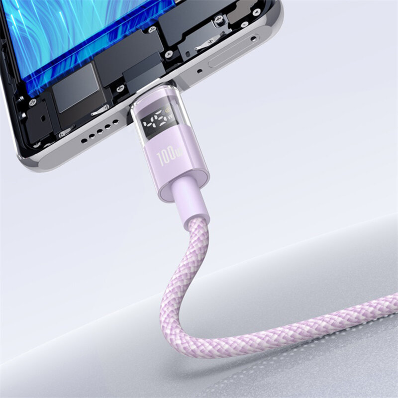 Cablu date USB-C Fast Charging, mov Baseus, P10382701511-00