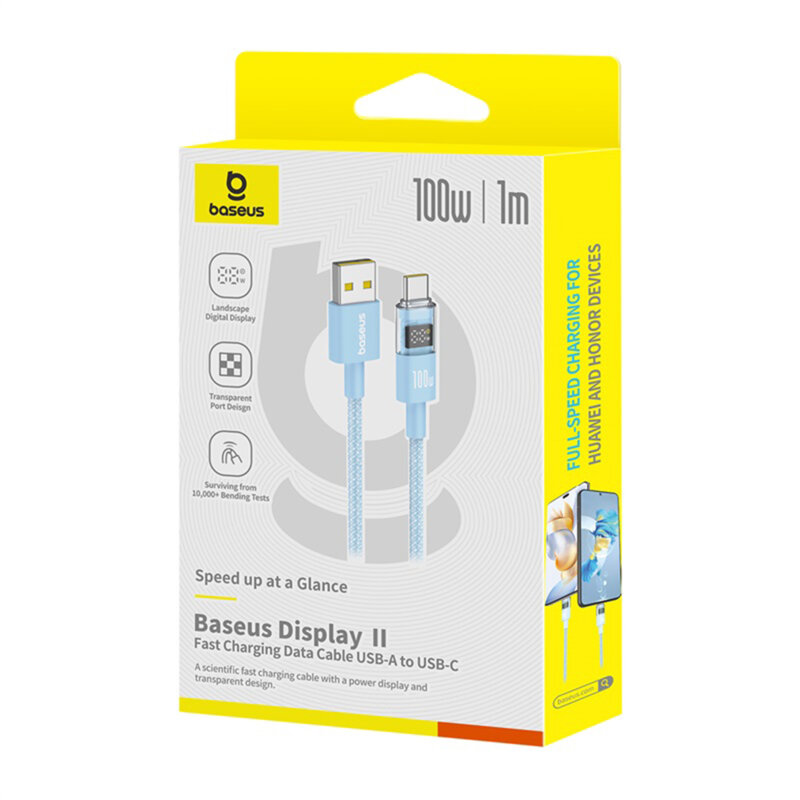 Cablu date USB-C Fast Charging, albastru Baseus, P10382701311-00