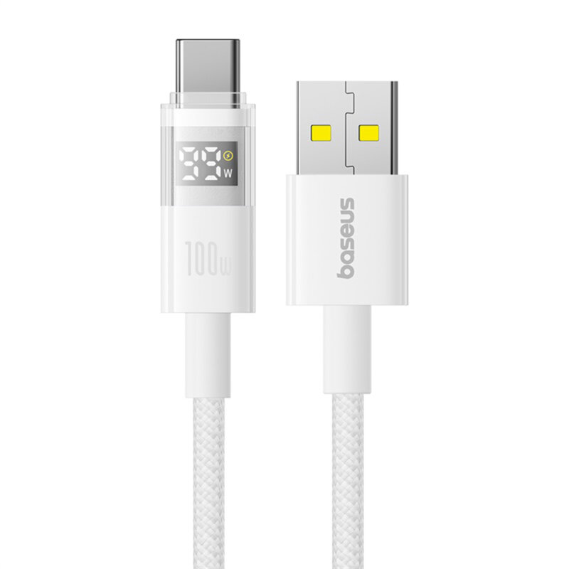 Cablu date USB-C Fast Charging, alb Baseus, P10382701211-00