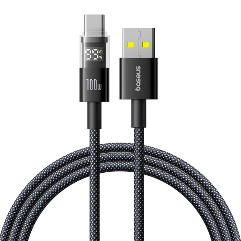 Cablu date USB-C Fast Charging, negru Baseus, P10382701121-00