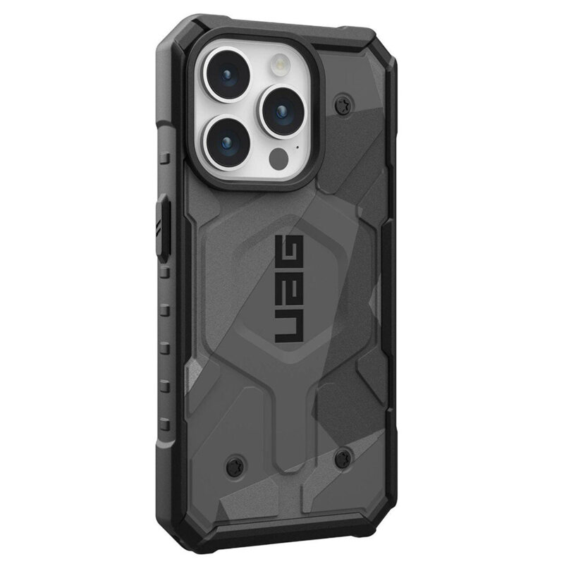 Husa iPhone 15 Pro UAG Pathfinder SE MagSafe, Geo Camo